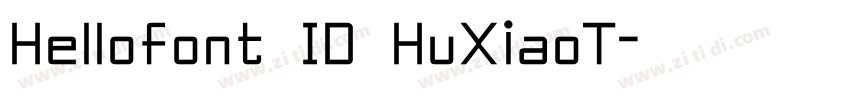 Hellofont ID HuXiaoT字体转换